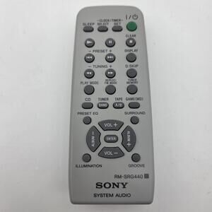 OEM Sony RM-SRG440 Remote Control For CMTHP7 CMTPH7 MHCGX35 MHCGX45 - Tested
